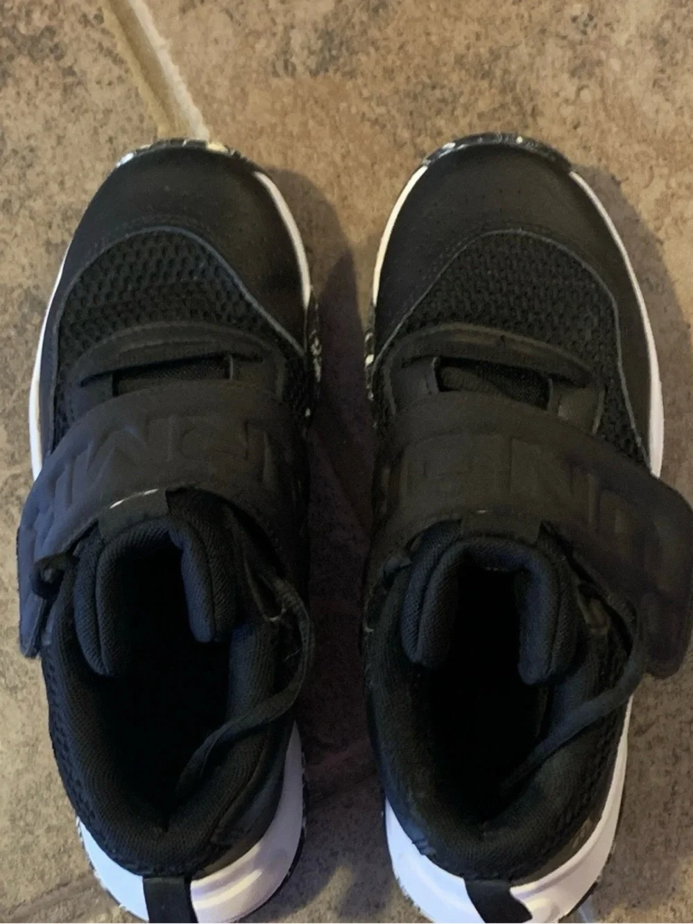 Under Armour Black and White Kids' Athletic Sneakers
